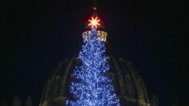 Photo of Vo Vatikáne na Námestí sv. Petra už žiari vianočný strom
